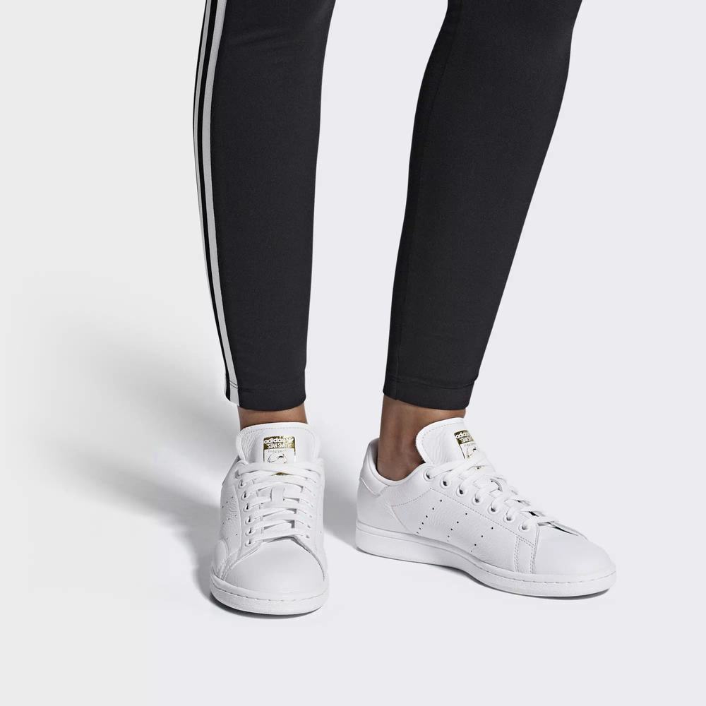 Adidas Stan Smith Tenis Blancos Para Mujer (MX-49645)
